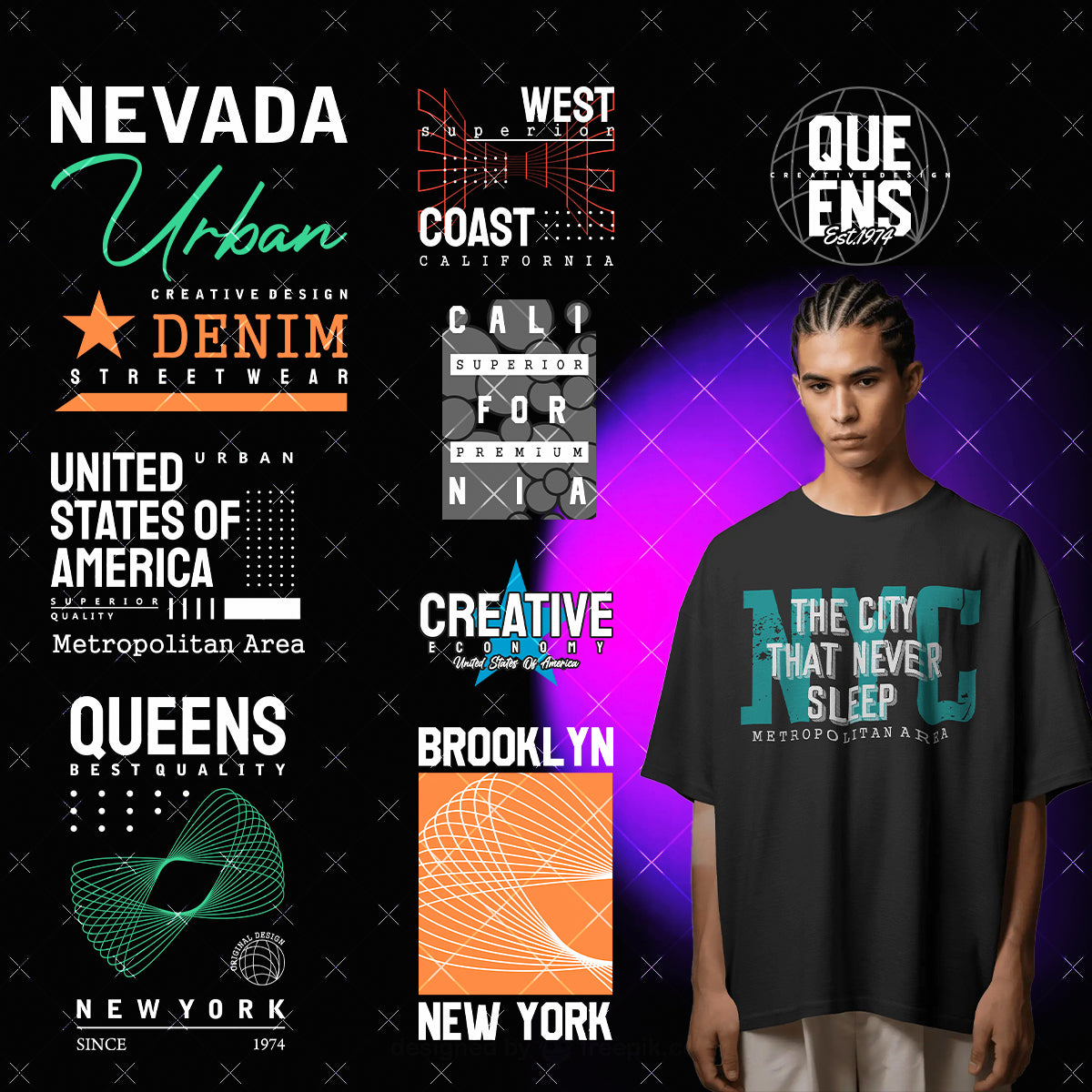 175+ Premium Typography T-Shirt Design Bundle –  Digital Download. 100% Editable Files (PNG, SVG, AI).